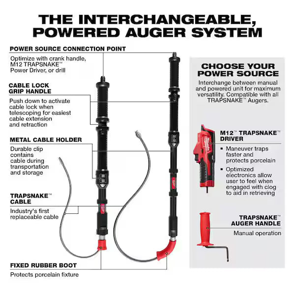 Milwaukee 3577-21 M12™ TRAPSNAKE™ 2-Tool Combo Kit