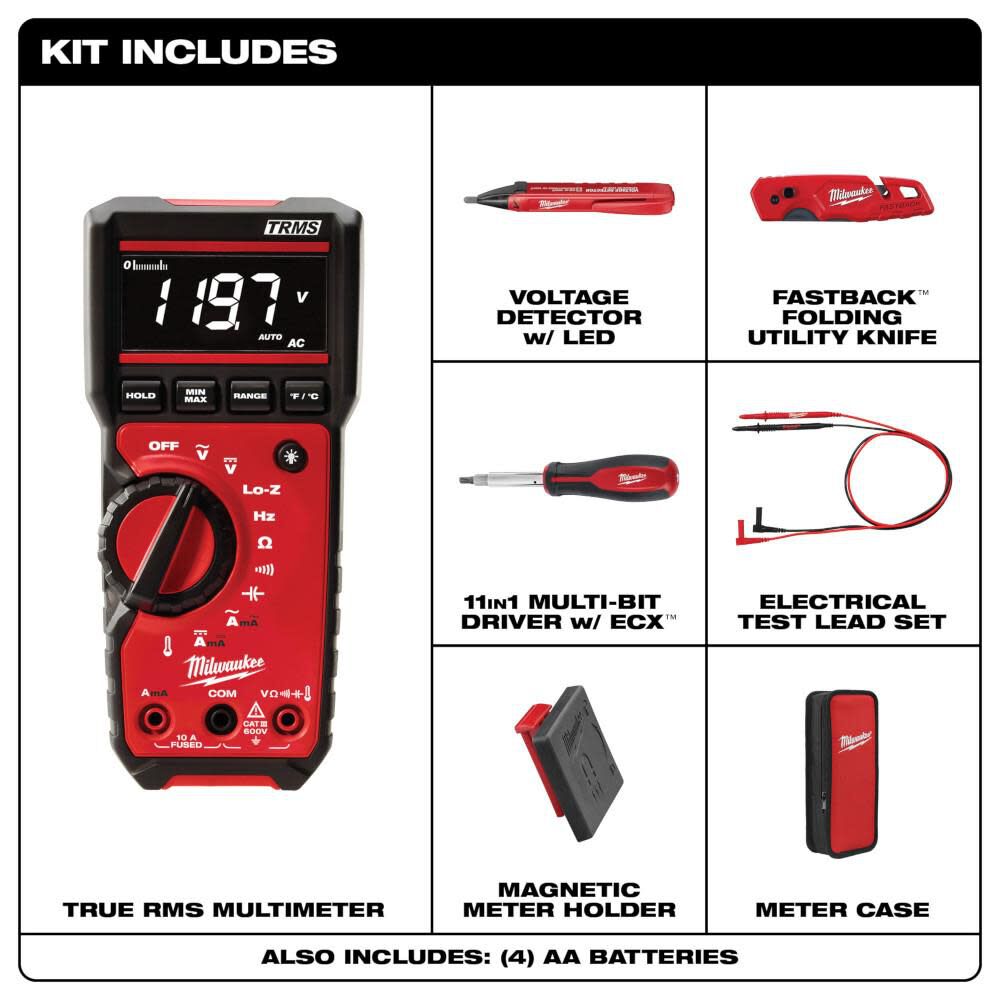 Milwaukee 2220-20 Electrical Combo Kit