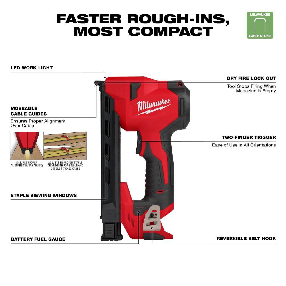 Milwaukee 2448-20 M12™ Cable Stapler