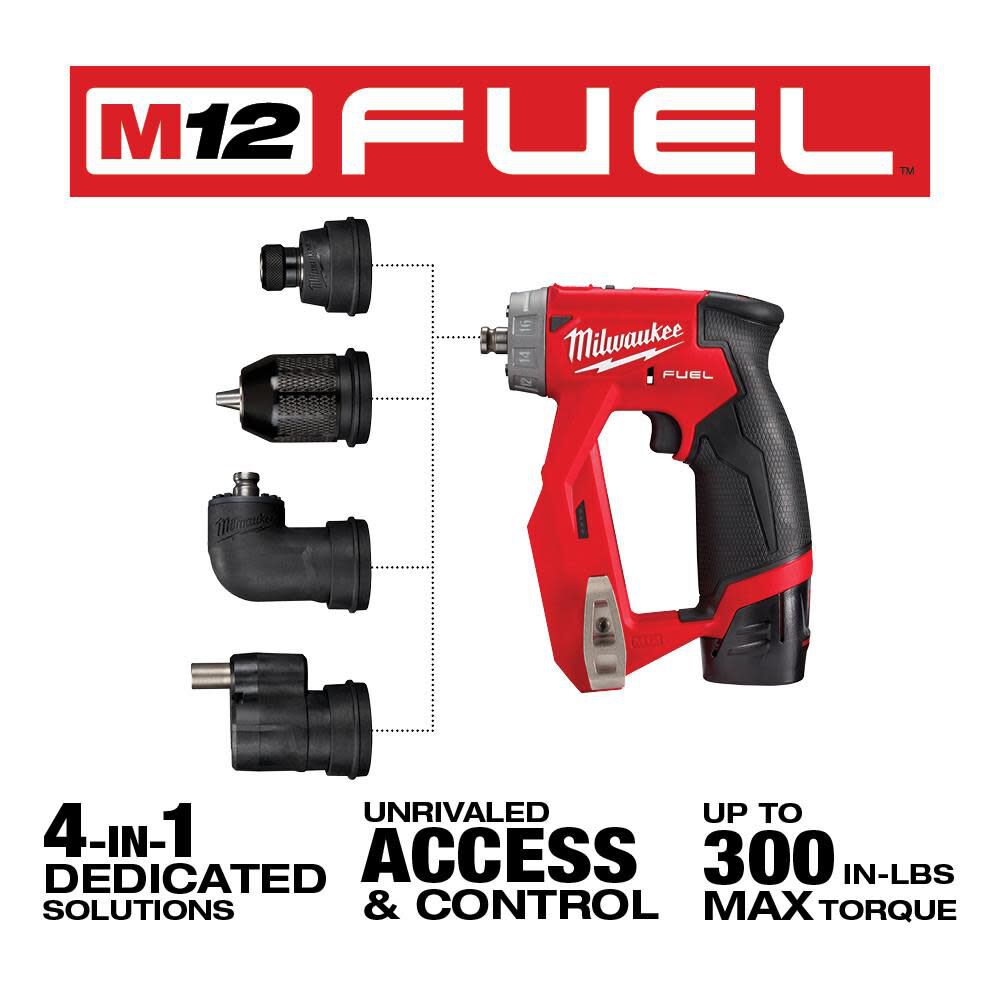 Milwaukee 2505-22 M12 FUEL™ Installation Drill/Driver Kit