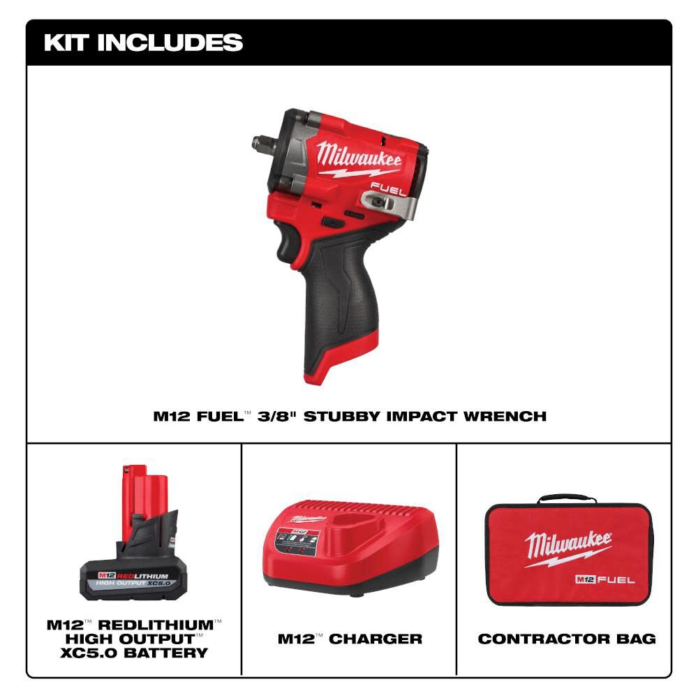 Milwaukee 2562-21 M12 FUEL™ Stubby 3/8