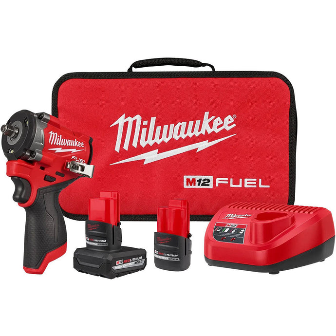 MILWAUKEE 2562-22 M12 FUEL 3/8" STUBBY IMPACT KIT