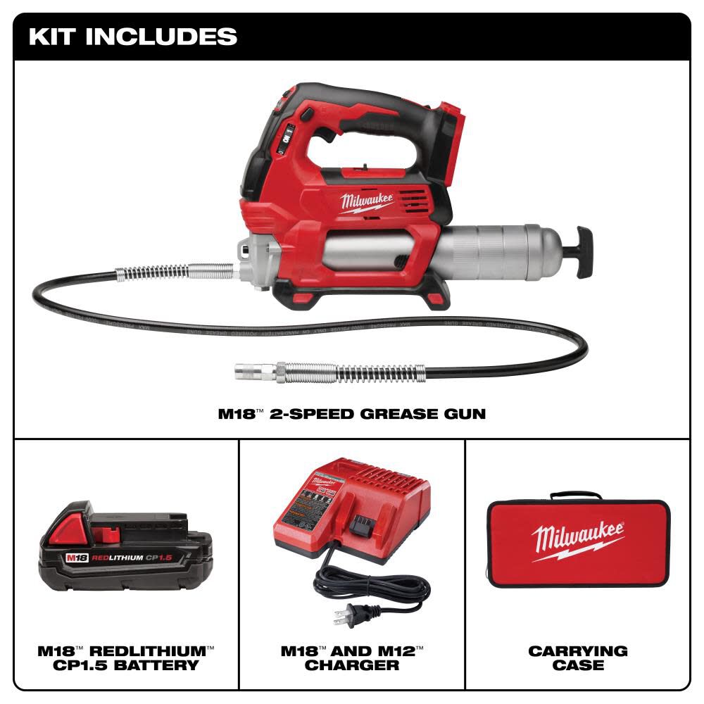 MILWAUKEE 2646-21CT M18 GREASE GUN KIT