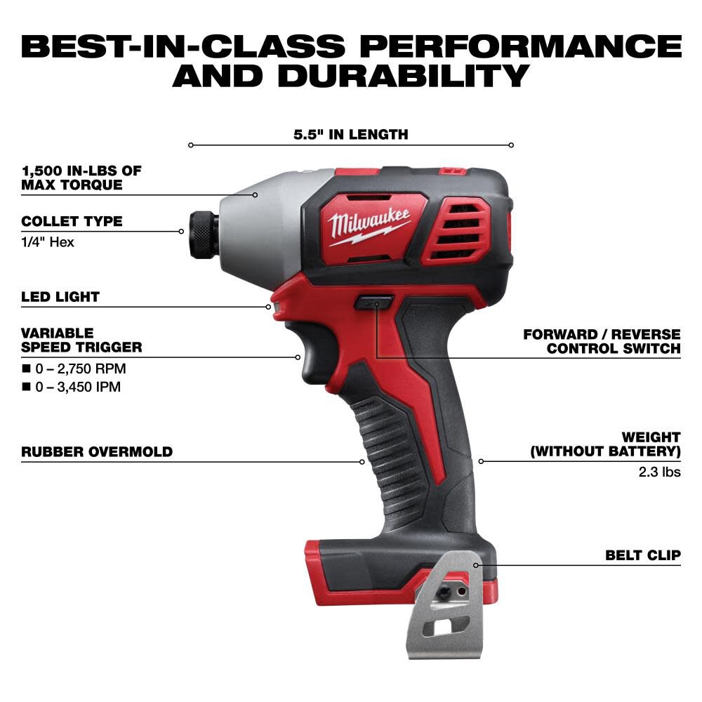 Milwaukee 2696-24 M18™ Cordless LITHIUM-ION 4-Tool Combo Kit