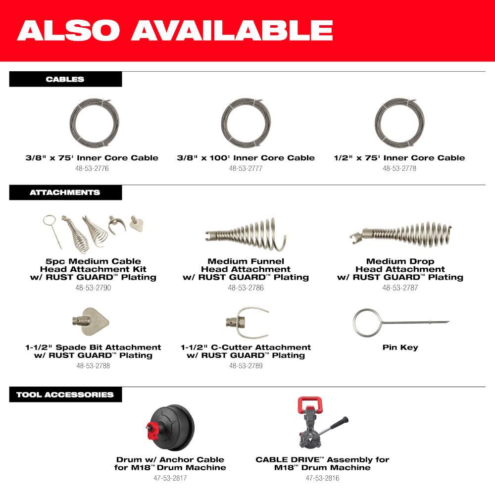 Milwaukee 2817A-21 M18™ Drum Machine with 3/8