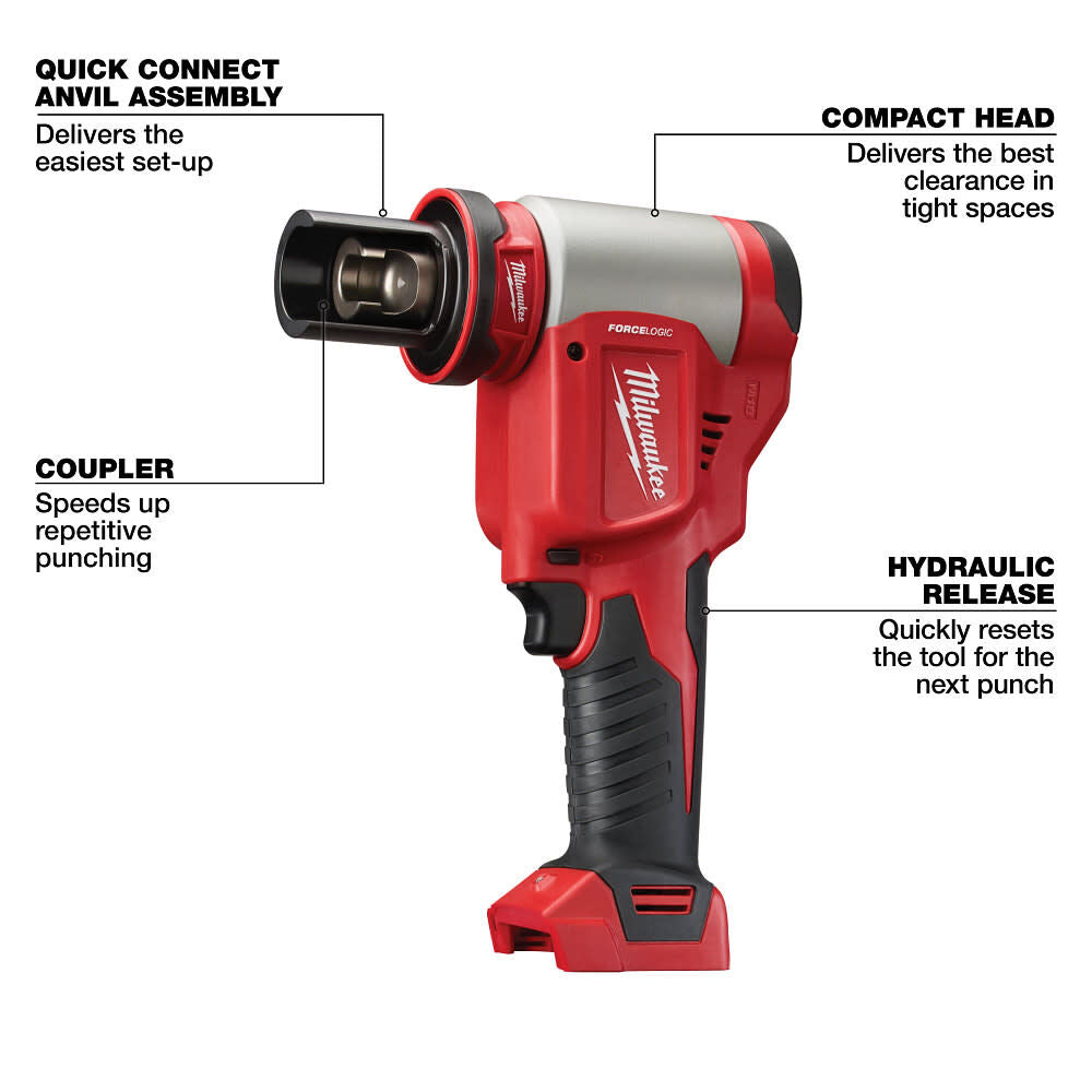Milwaukee 2676-04 M18™ FORCE LOGIC™ 10 Ton Knockout Tool 1/2
