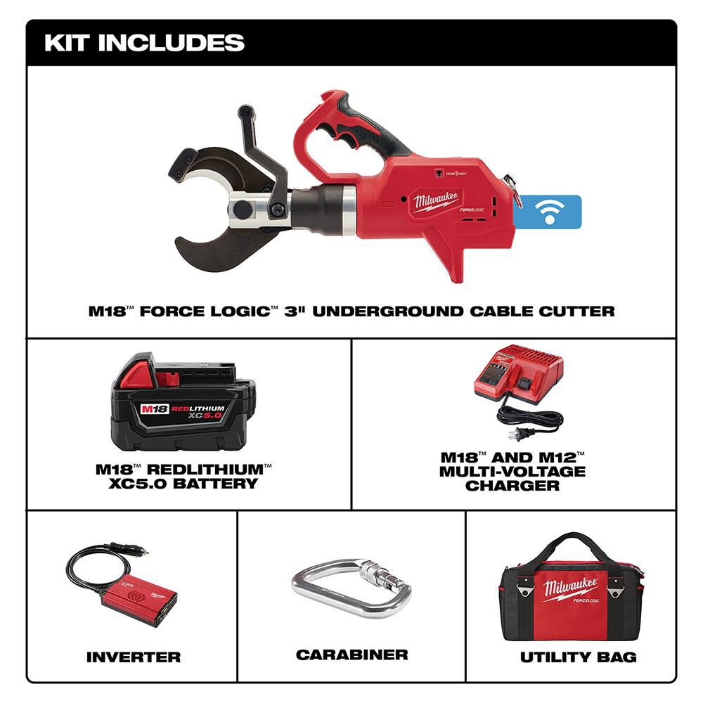 Milwaukee 2776-21 M18™ FORCE LOGIC™ 3” Underground Cable Cutter
