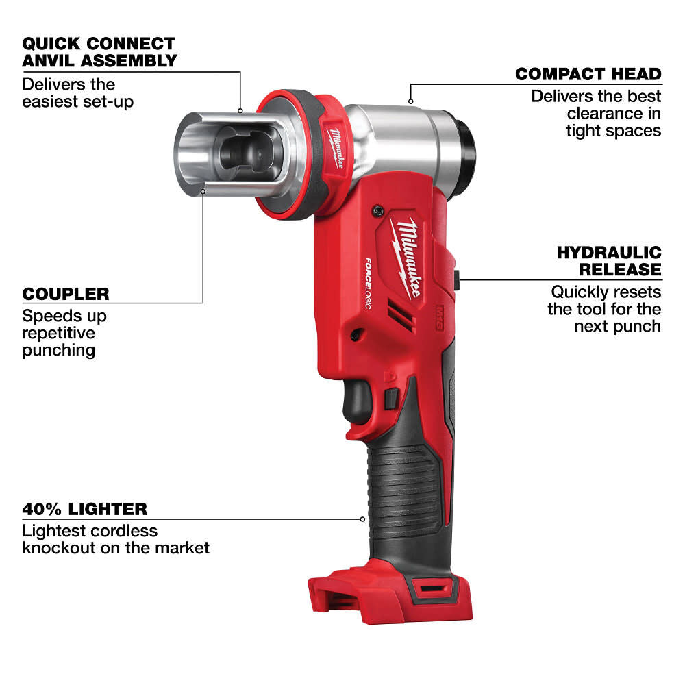 Milwaukee 2677-02 M18™ FORCE LOGIC™ 6T Knockout Tool 1/2