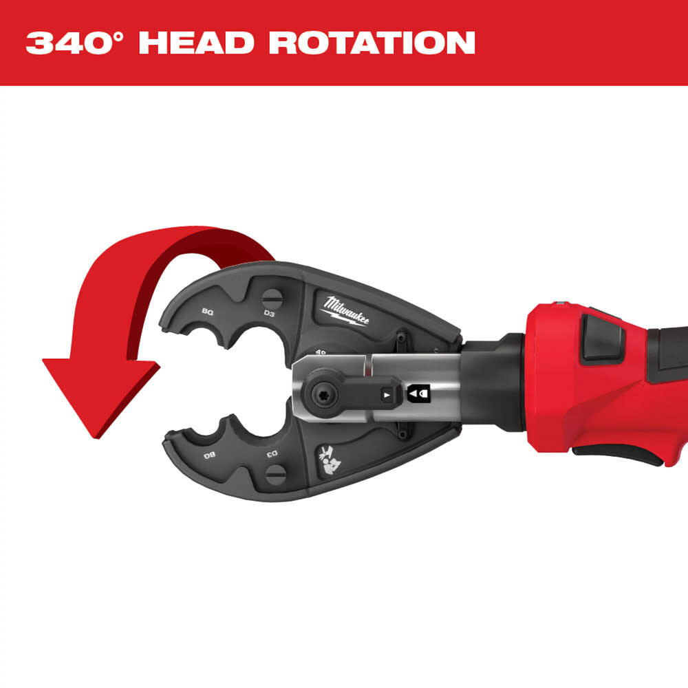 Milwaukee 2978-20BG M18™ FORCE LOGIC™ 6T Linear Utility Crimper w/ BG-D3 Jaw