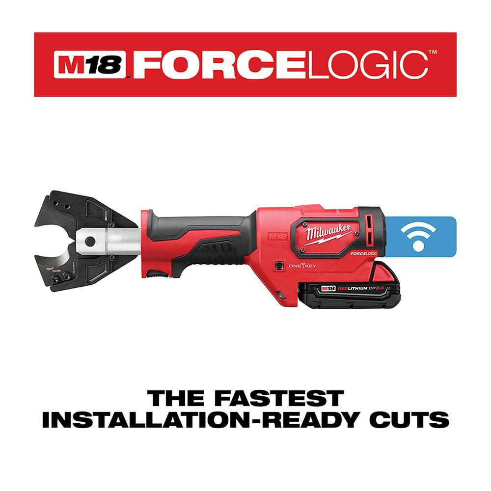 Milwaukee 2672-21S M18™ FORCE LOGIC™ Cable Cutter Kit with 477 ACSR Jaws