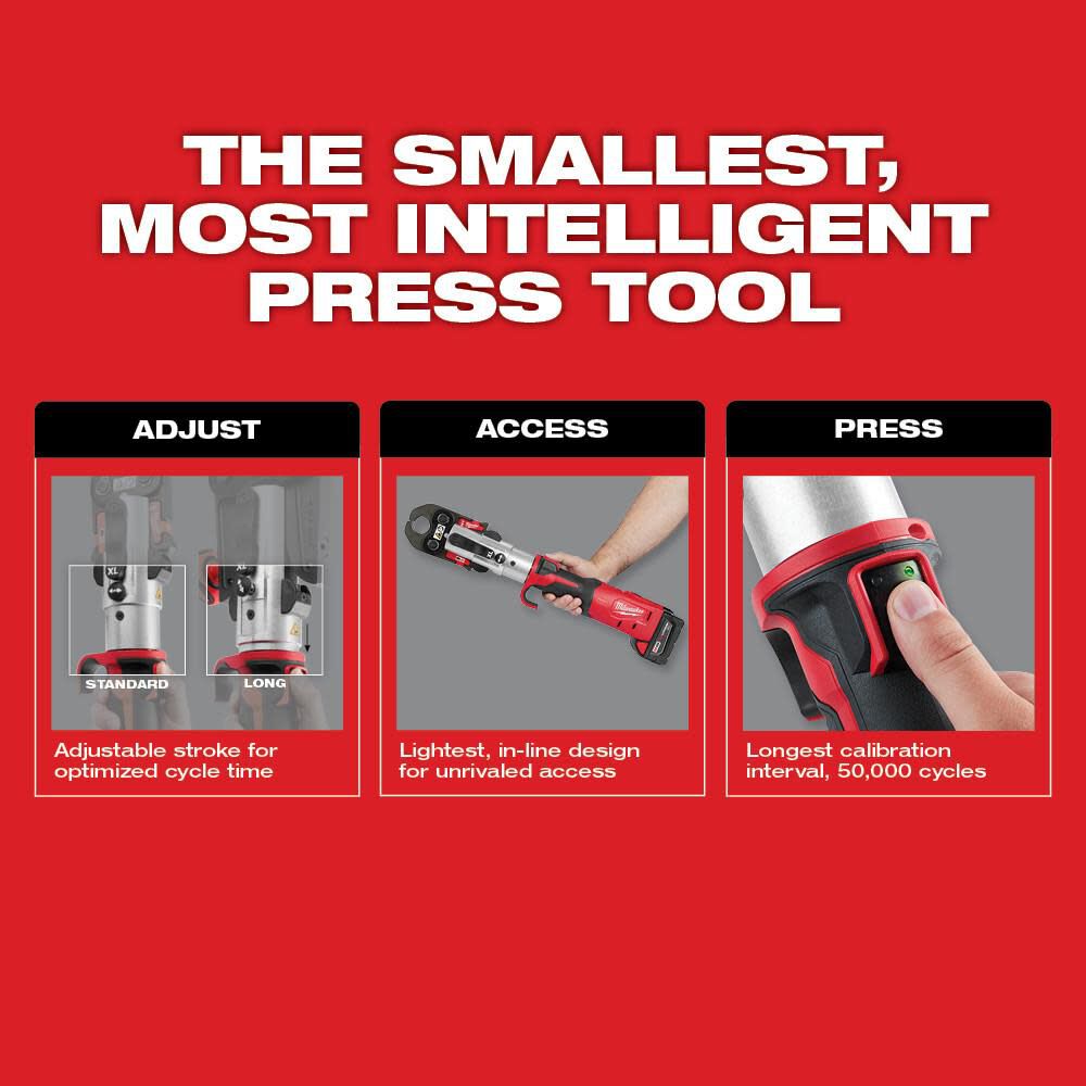 Milwaukee 2773-20L M18™ FORCE LOGIC™ Long Throw Press Tool Kit
