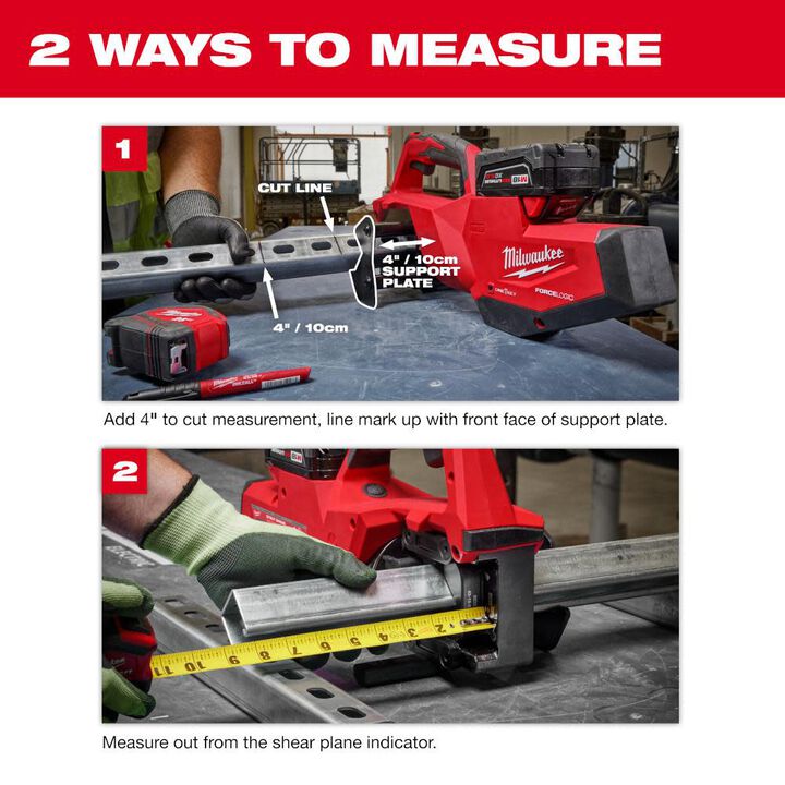 Milwaukee 2933-21 M18™ FORCE LOGIC™ Single Channel Strut Shear Kit