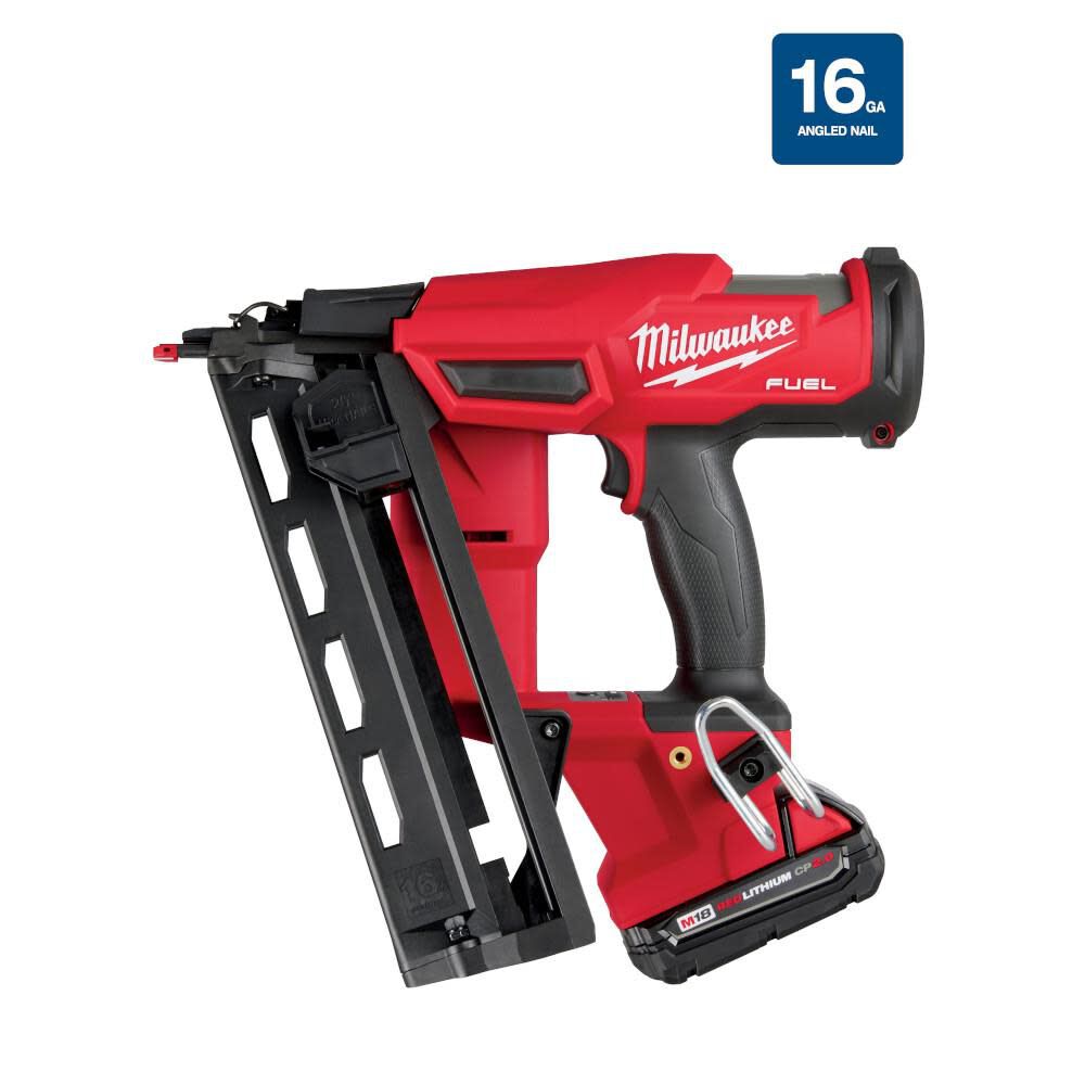 Milwaukee 2841-21CT M18 FUEL™ 16 Gauge Angled Finish Nailer Kit