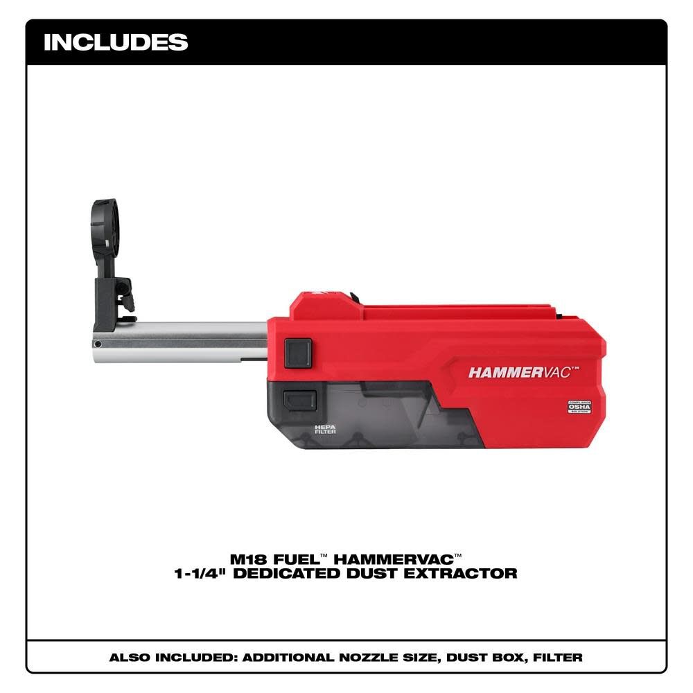 Milwaukee 2916-DE M18 FUEL™ HAMMERVAC™ 1-1/4