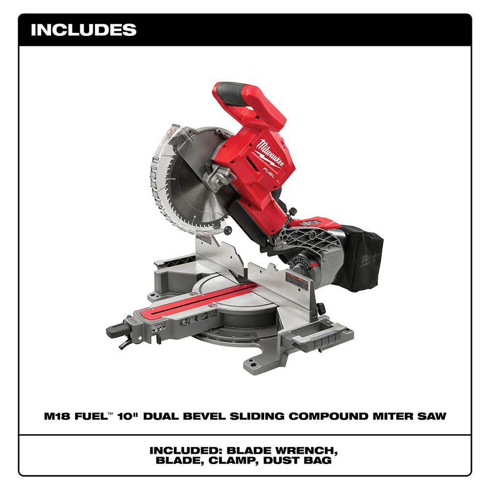 Milwaukee 2734-20 M18 FUEL™ Dual Bevel Sliding Compound Miter Saw