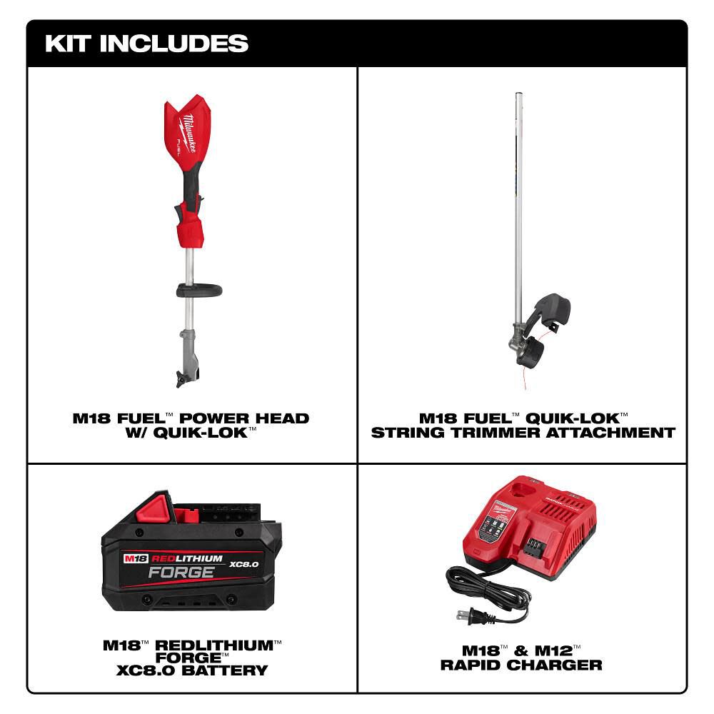 Milwaukee 3016-21ST M18 FUEL™ String Trimmer w/ QUIK-LOK™ Kit