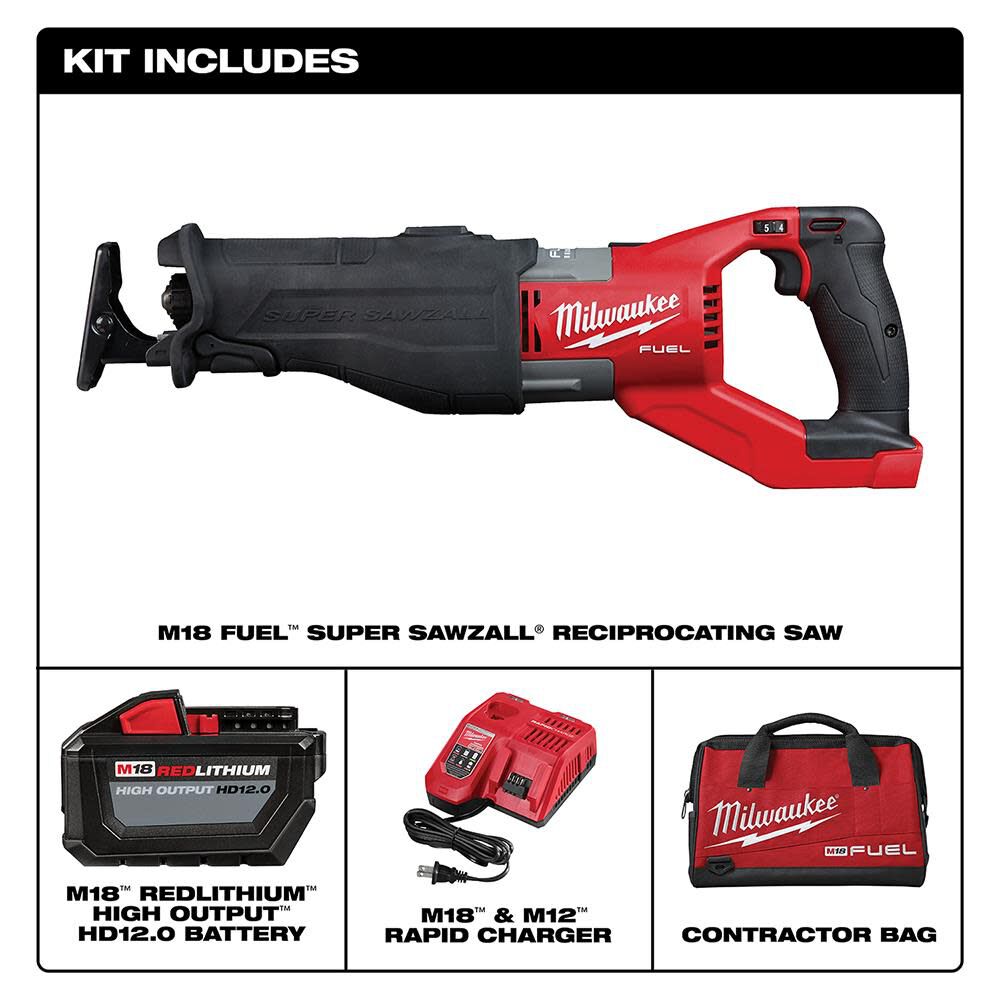 Milwaukee 2722-21HD M18 FUEL™ SUPER SAWZALL® Reciprocating Saw Kit