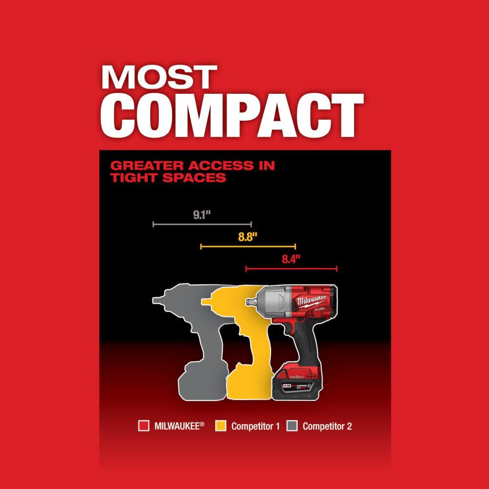 Milwaukee 2863-22R M18 FUEL™ w/ ONE-KEY™ High Torque Impact Wrench 1/2