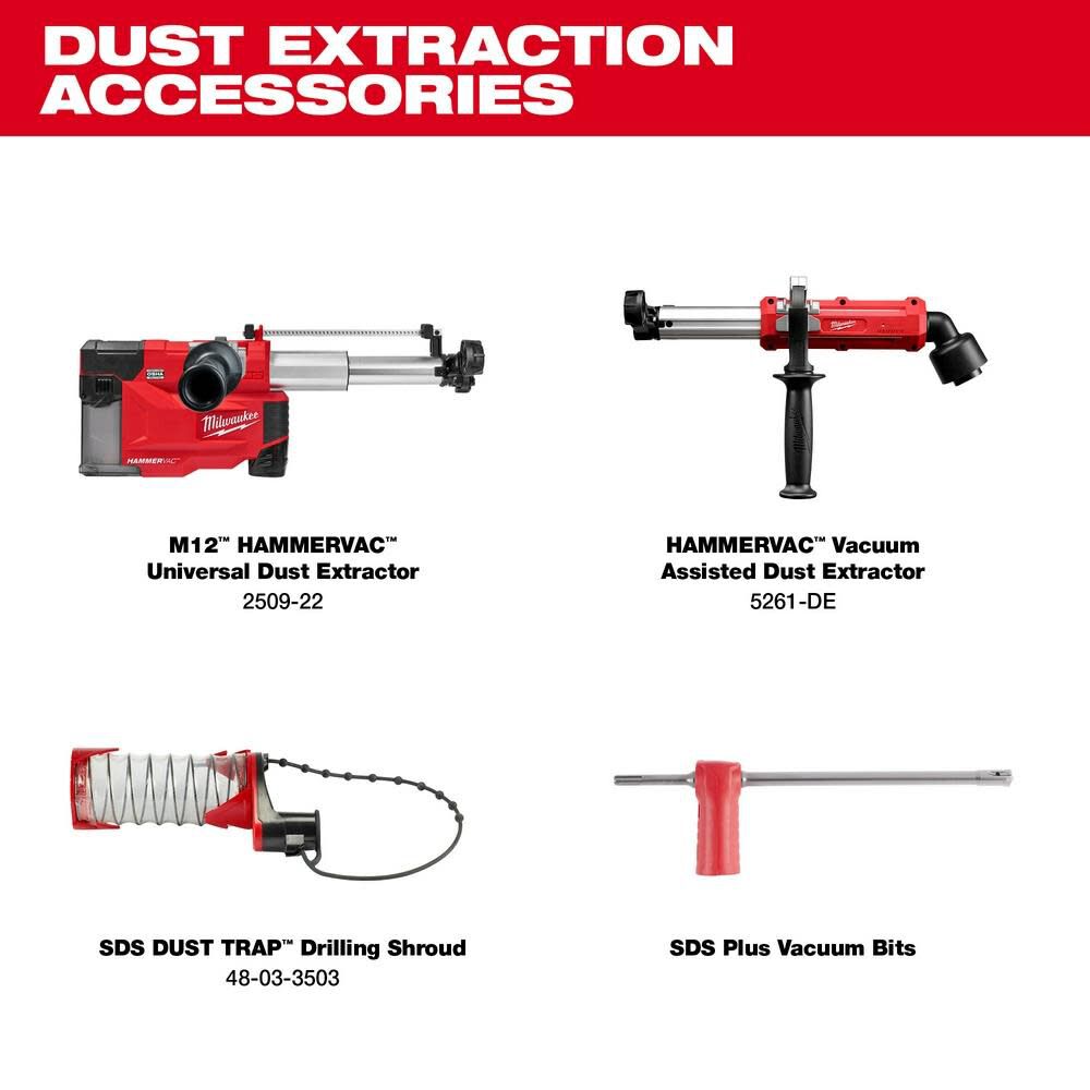 Milwaukee 2613-20 M18™ Brushless 1” SDS Plus D-Handle Rotary Hammer