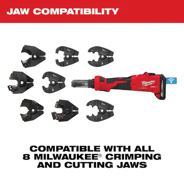 Milwaukee 2978-BGCUT M18™ FORCE LOGIC™ 6T Linear Utility Crimper w/ BG-D3 Jaw & Cutting Jaws