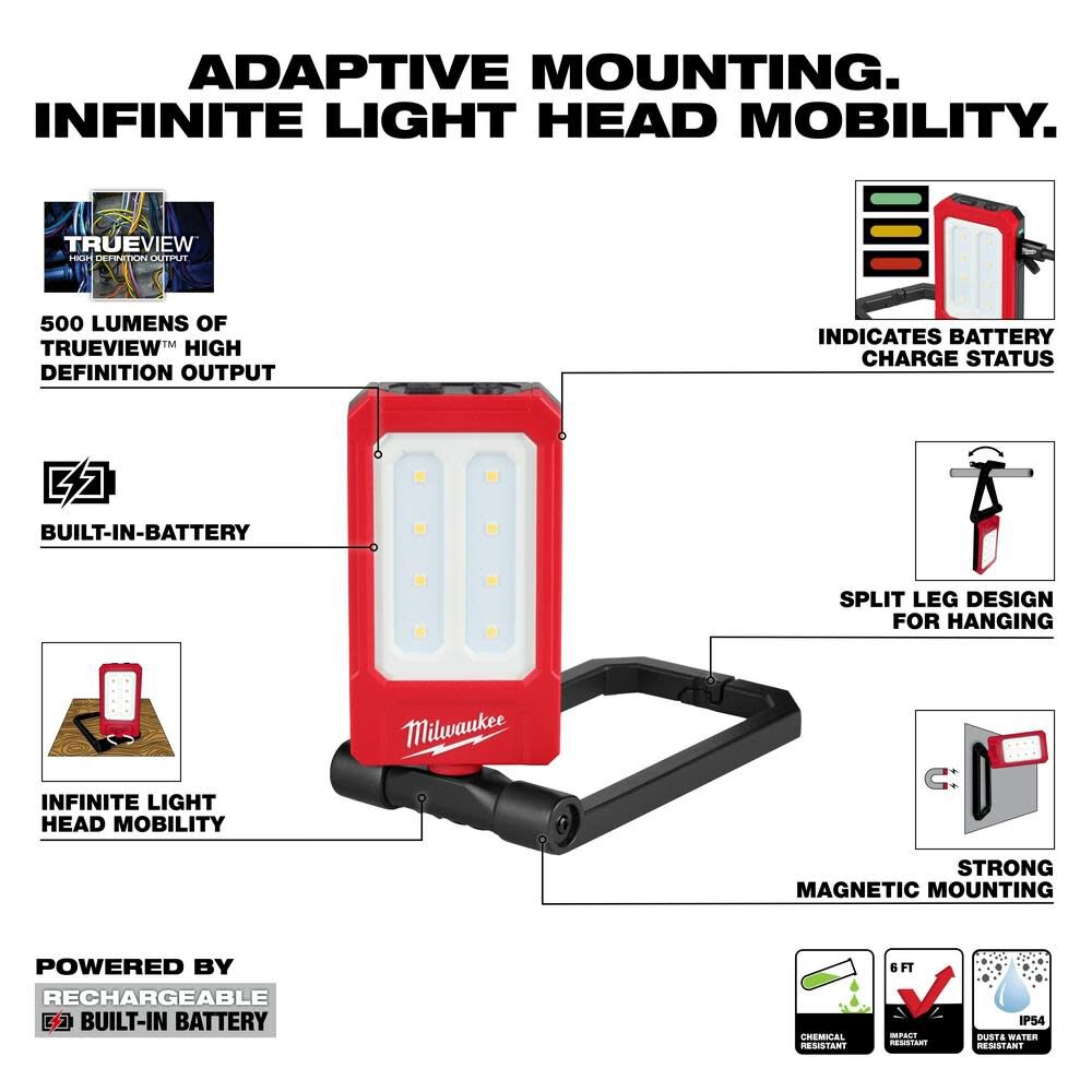 Milwaukee 2013R Milwaukee® Rechargeable Low-Profile Magnetic Task Light