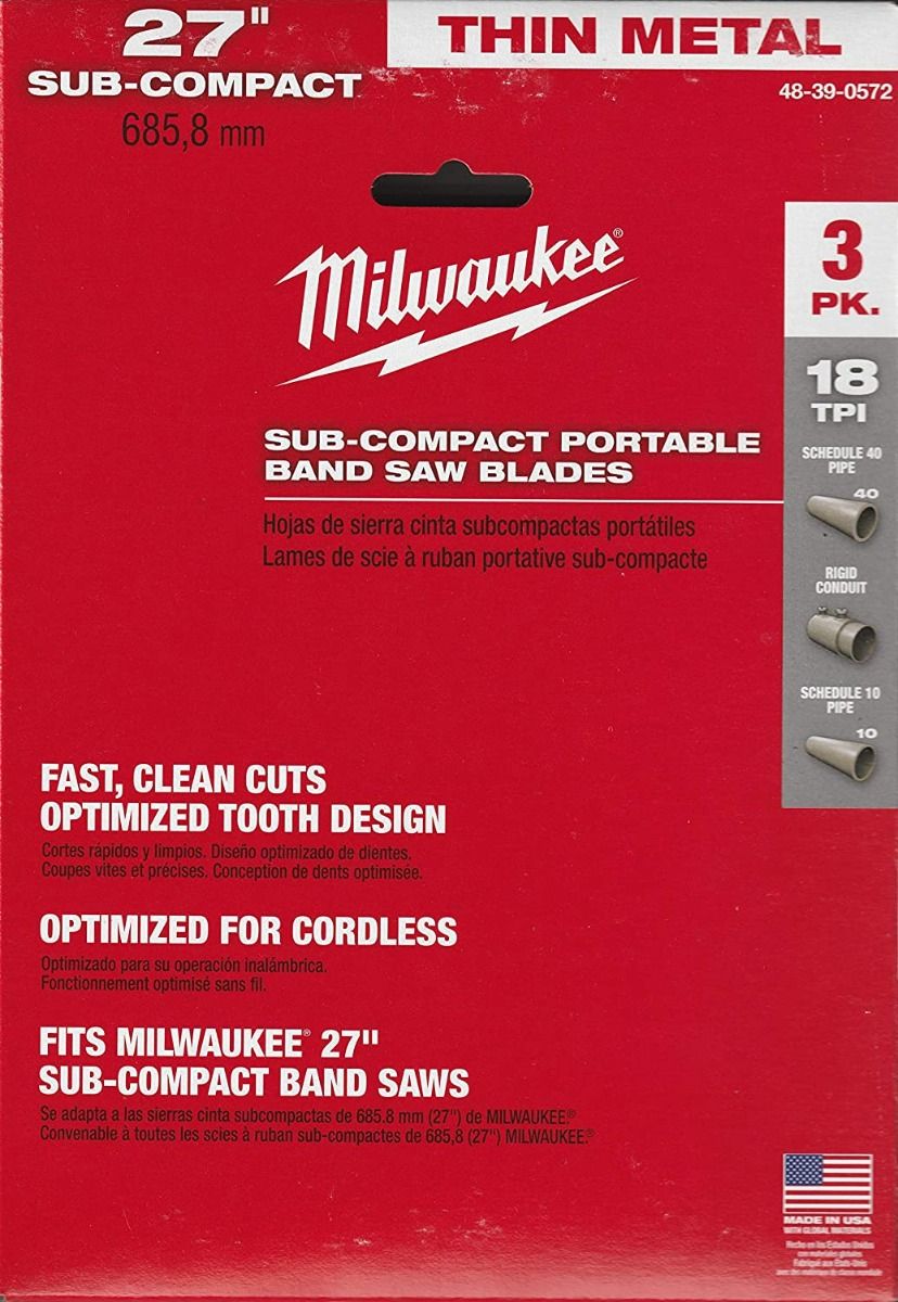 MILWAUKEE 48-39-0572 18TPI BIM SUBC BSB 3PK