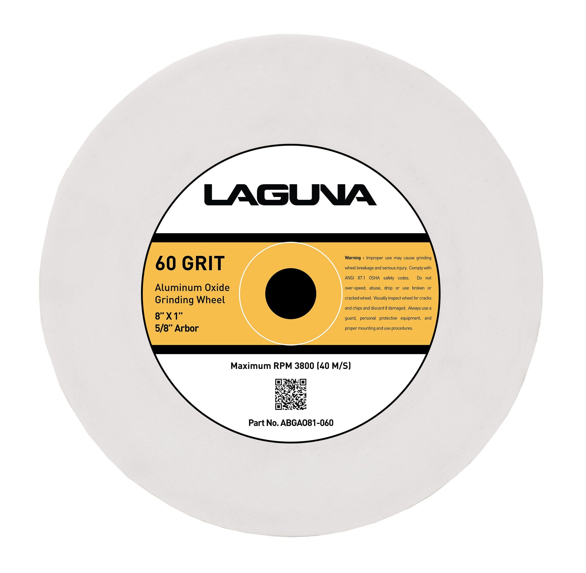 LAGUNA ABGAO81-060 60 GRIT ALUMINUM OXIDE WHEEL