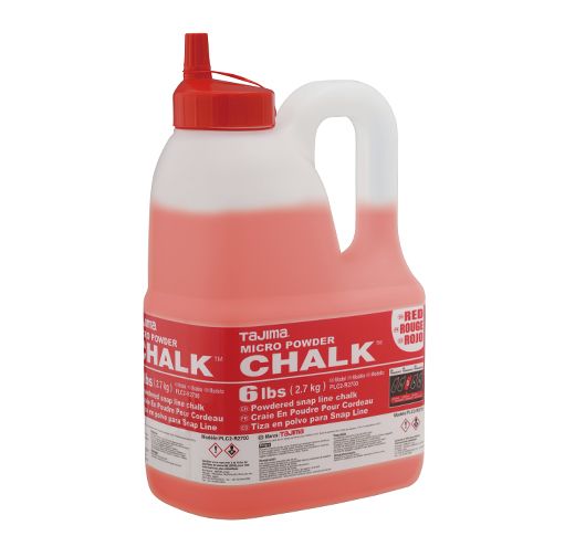 Tajima Micro Chalk Powdered Snap Line Chalk Red 6 lbs