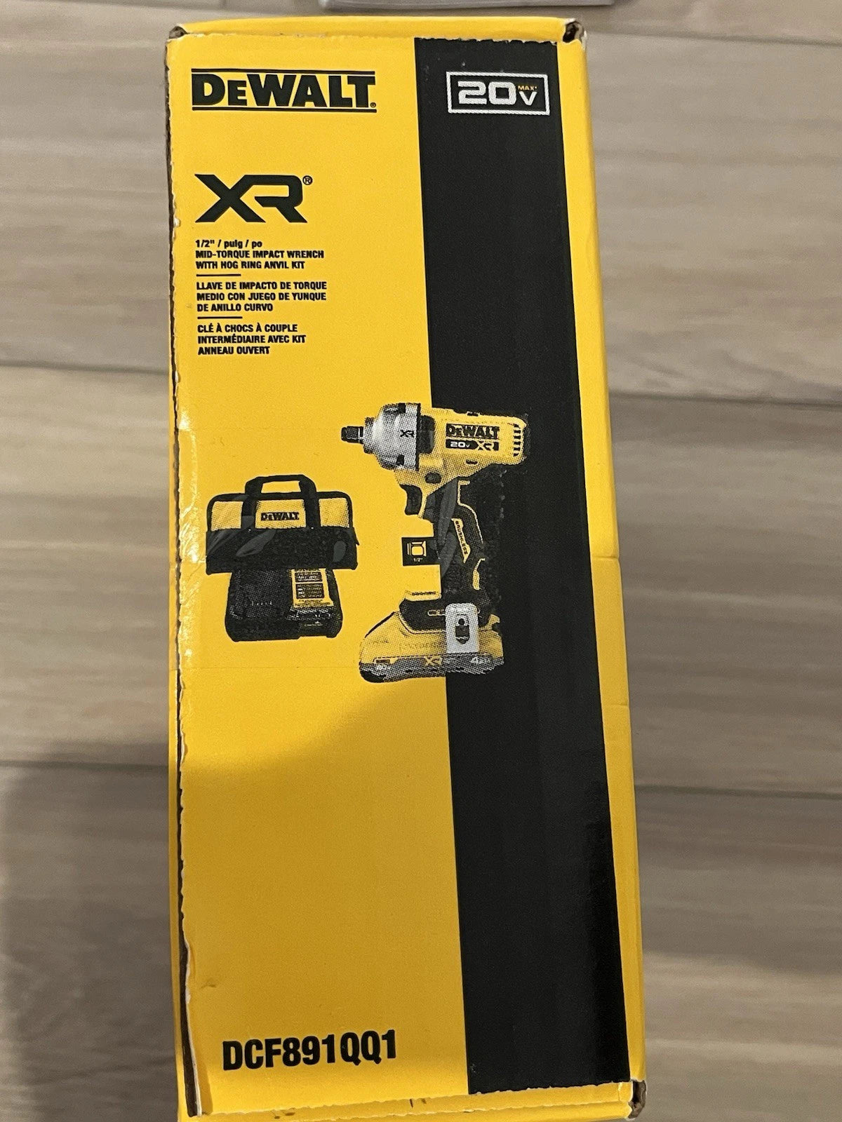 DeWalt DCF891QQ1 20V MAX 1/2 Mid-Range IW W/ HR 4Ah Kit