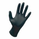 SAS Safety 66519 6 mil. Raven Black Nitrile Disposable Gloves - X-Large - (100 Box)