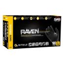 SAS Safety 66519 6 mil. Raven Black Nitrile Disposable Gloves - X-Large - (100 Box)