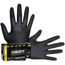 SAS Safety 66520 Disposable Gloves 6 mil. Raven Black Nitrile - XX-Large - (100/bx)