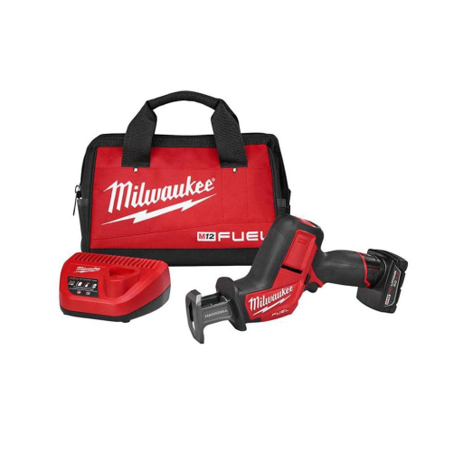 Milwaukee M12 Fuel Hackzall 5/8 Cordless Straight Handle Reciprocating 4.0Ah 12V Saw Kit 2520-21XC