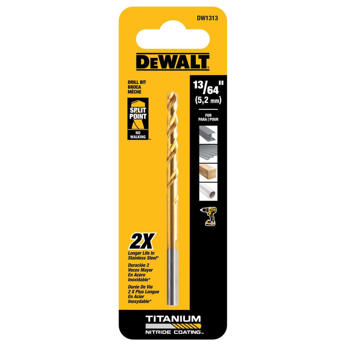 DeWalt DW1313 13/64IN TITANIUM SPEED TIP DRILL BIT