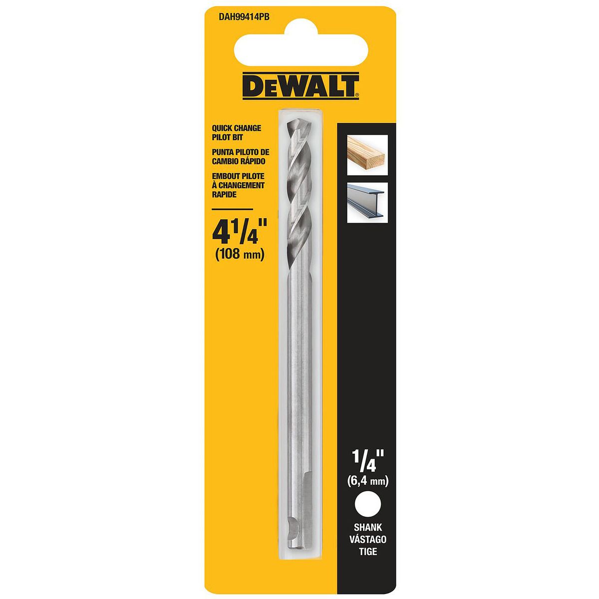 DeWalt DAH99414PB 4-1/4IN (108MM) PILOT BIT
