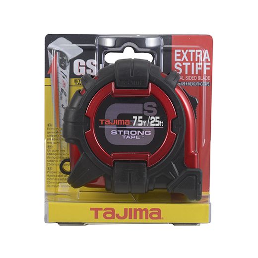 TAJIMA GS-25/7.5MBW GS Lock Tape Measure 16' / 5m x 1-1/16