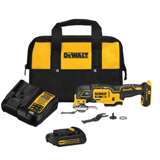 DEWALT 20V MAX* XR Oscillating Tool Kit, 3-Speed (DCS356C1)