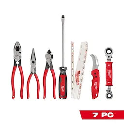 Milwaukee 48-22-0143 7 PC. Power Utility Hand Tool Set