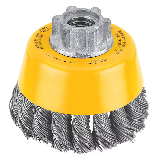 DeWalt DW4910S HP STAINLESS KNOTTED CUP BRUSH