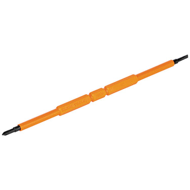 KLEIN 13157INSP Screwdriver Blades, Insulated Double-Ended Slotted, Phillips, 2-Pack