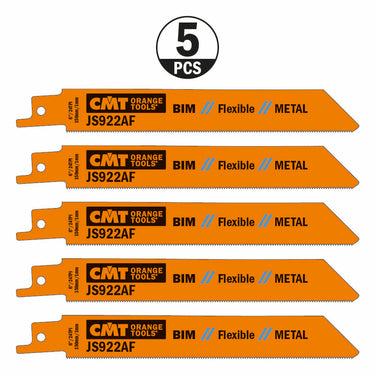 CMT RECIPROCATING SAW BLADES for /METAL (BIM) 6?x 10-14TPI (5-PCS.) JS925VF-5