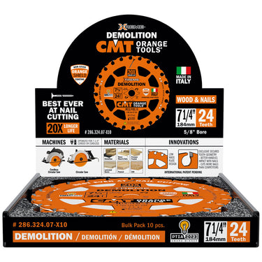 CMT 286.324.06-X10 6-1/2" XTREME DEMOLITION BLADE B=5/8" 24T 10-PACK