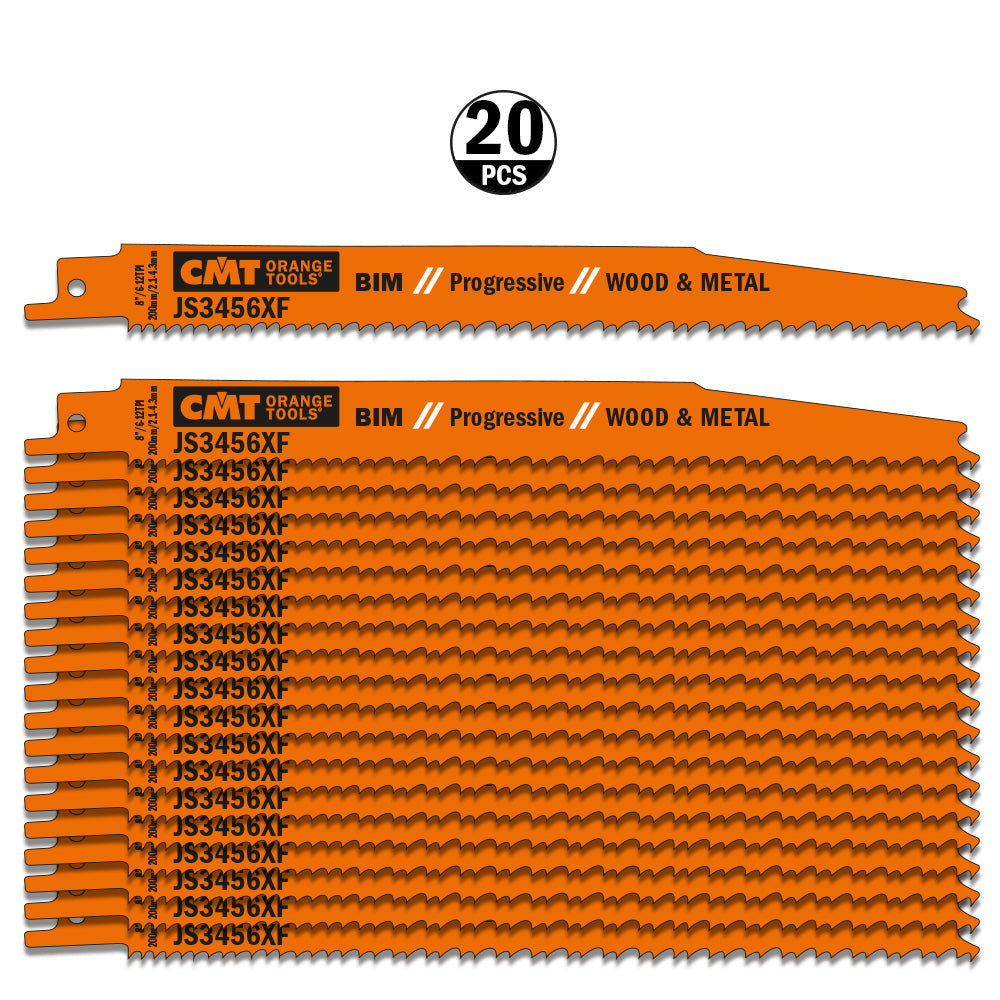 CMT JS3456XF-5 RECIPROCATING SAW BLADES for WOOD & METAL (BIM) 8