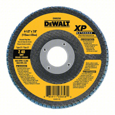 DeWalt DW8252 4-1/2 X 7/8 80G T27 XP JUMBO FLAP