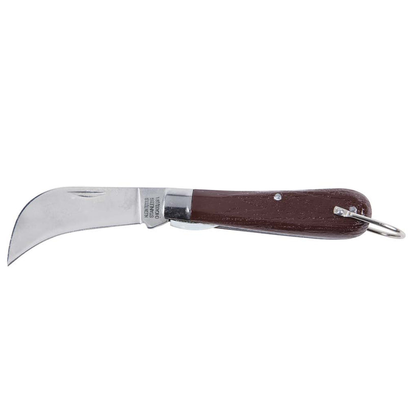 KLEIN 1550-4 Pocket Knife, Carbon Steel Hawkbill Slitting Blade