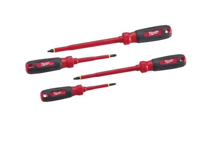 Milwaukee 48-22-2205 4 PC 1000V Insulated Screwdriver Set with Square Recess
