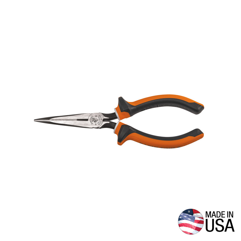 KLEIN 2037EINS Long Nose Side Cut Pliers, 7-Inch Slim Insulated