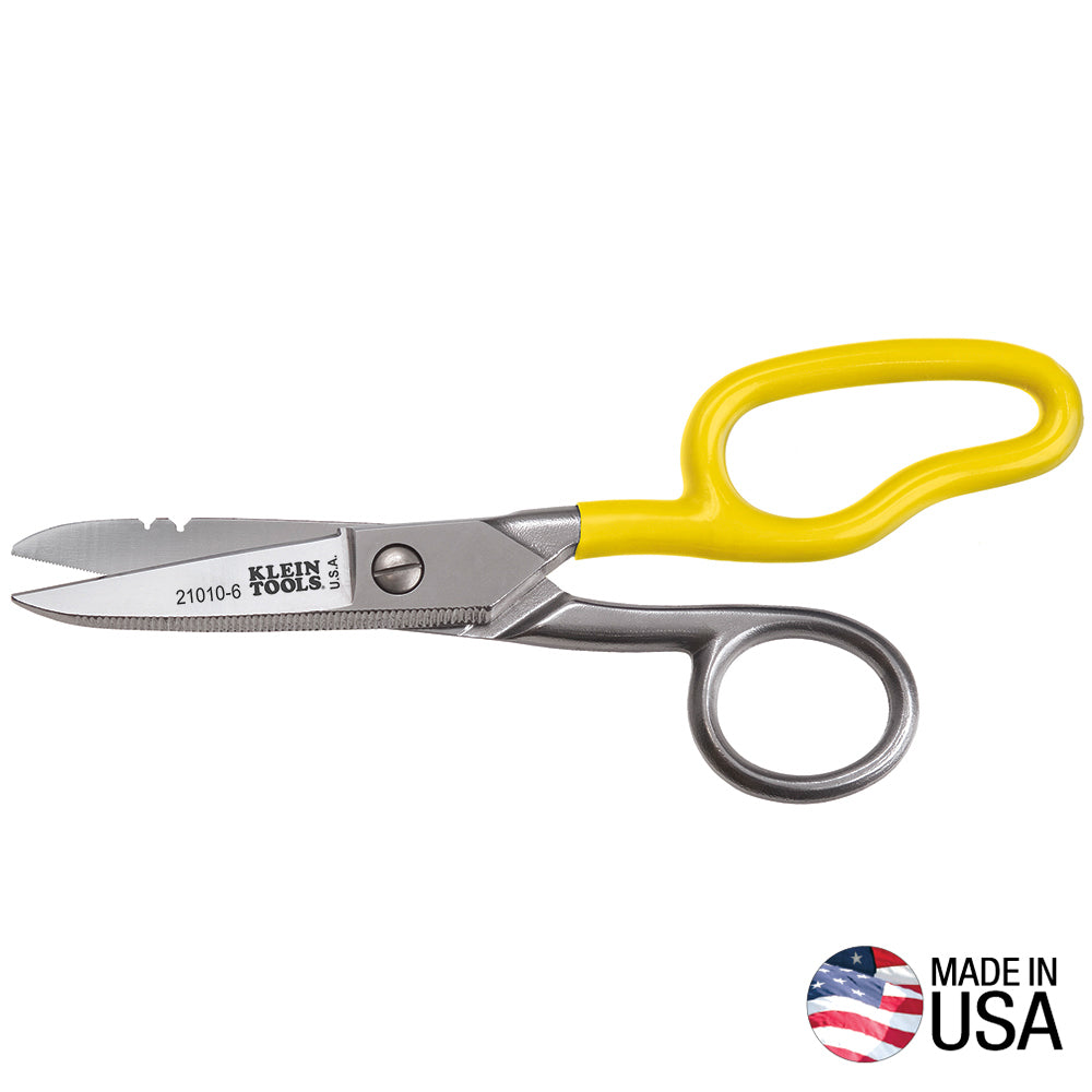 KLEIN 21010-6-SEN Free-Fall Snip, Scraper, File, Serrated Blades