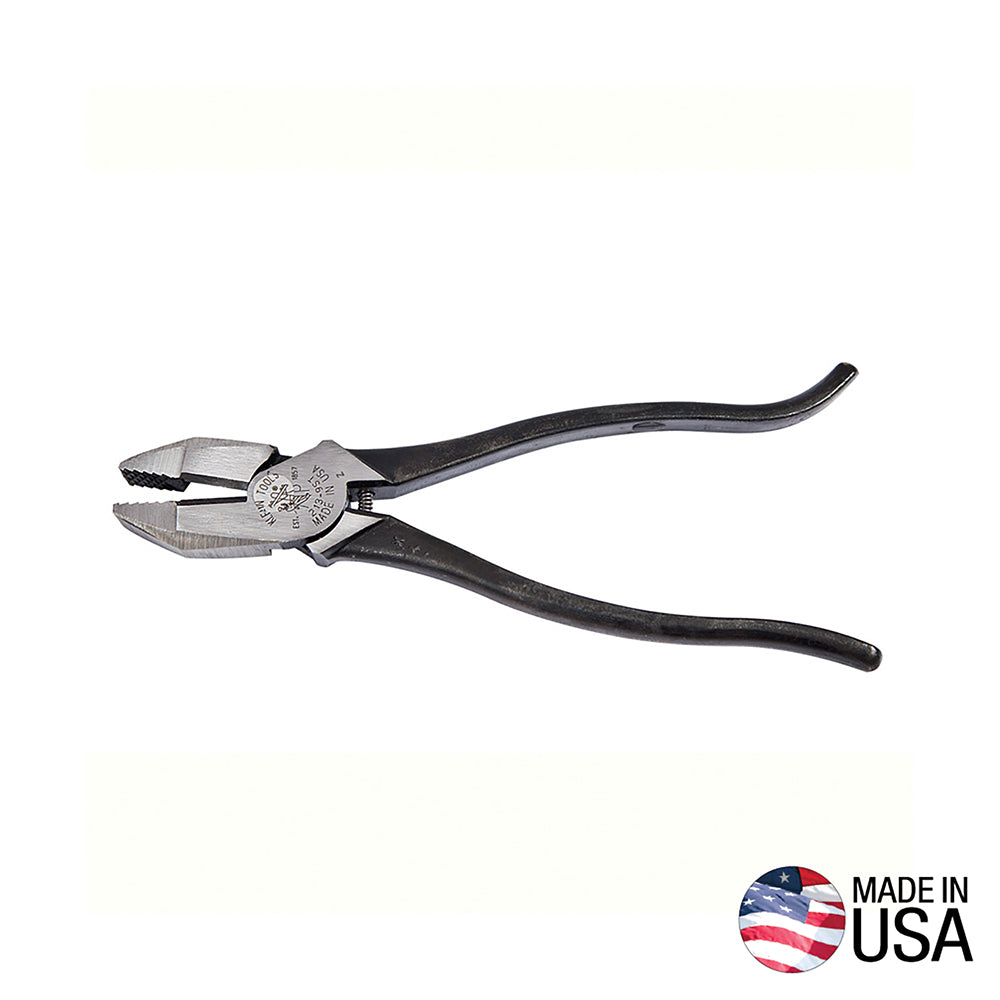KLEIN 213-9ST Ironworker's Pliers, Aggressive Knurl, 9-Inch