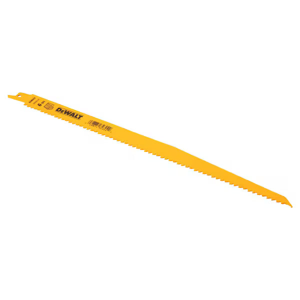 DeWalt DW4804B25 12IN 6TPI TAPER BK BLD-25